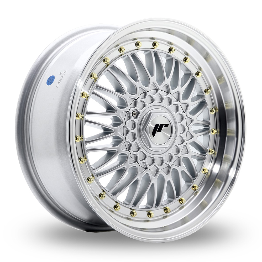 Japan Racing JR9 (7.5x17) Silver Machined Lip Alloy Wheels