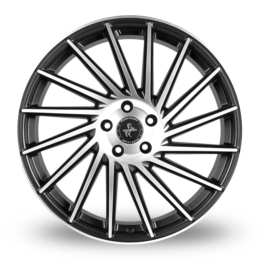 22" Keskin Tuning KT17 Matt Black Polished Alloy Wheels