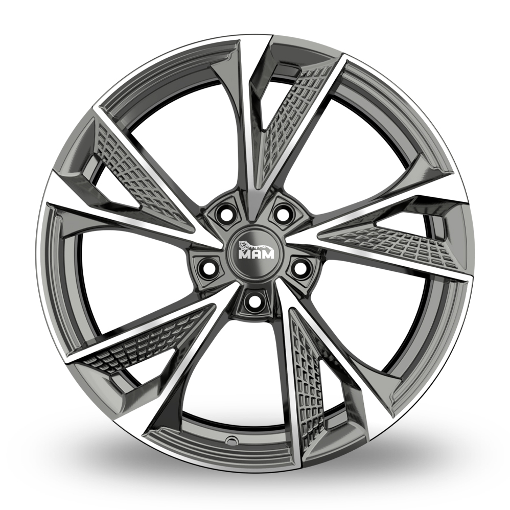 18" MAM RS6 Palladium Polished Alloy Wheels