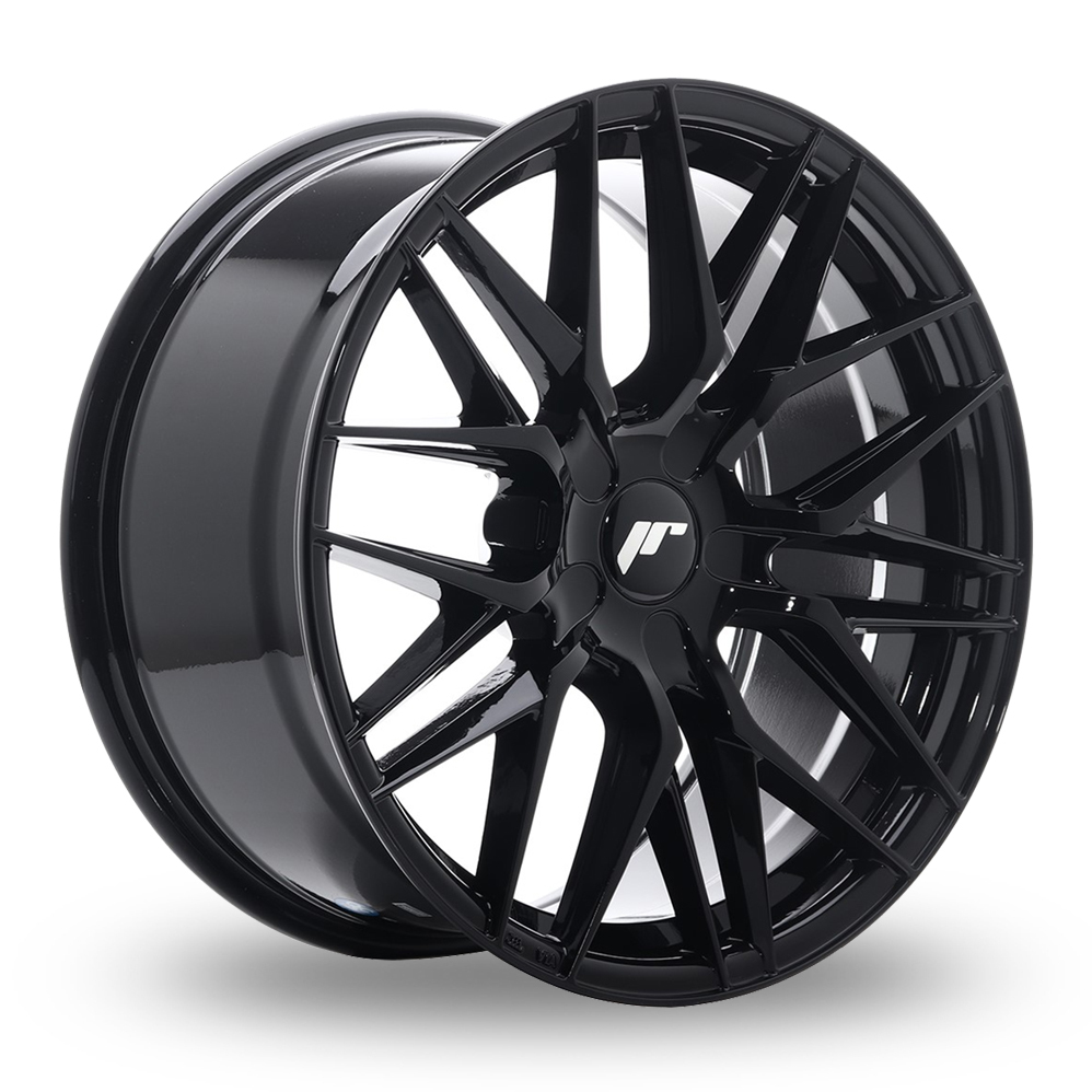 Japan Racing JR28 (8.5x18) (Custom Fitment) Gloss Black Alloy Wheels