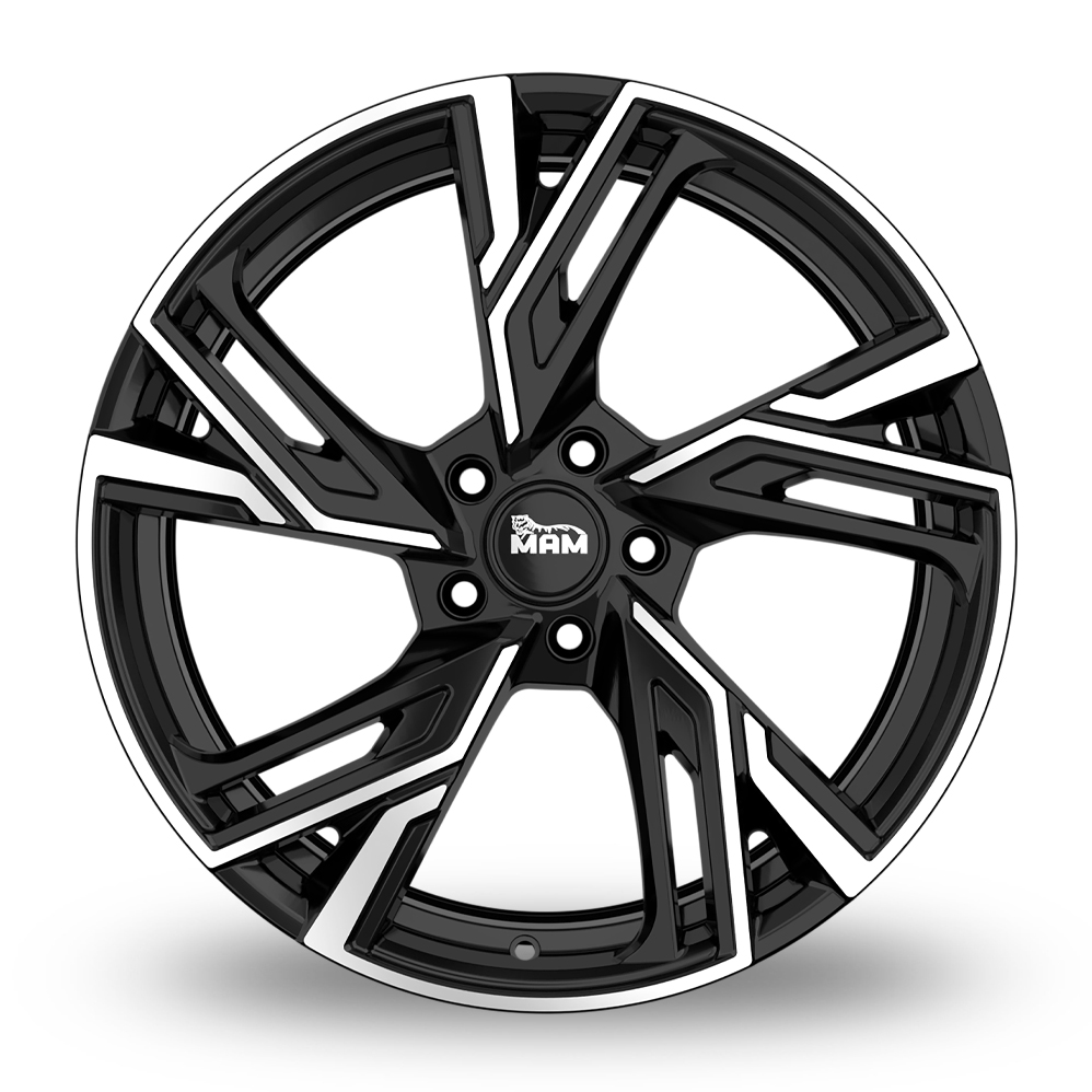 16" MAM RS5 Black Polished Alloy Wheels