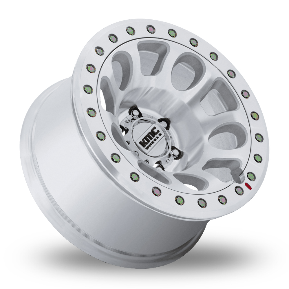 17" KMC KM241 E25 Beadlock (USA Warehouse) Machined Alloy Wheels