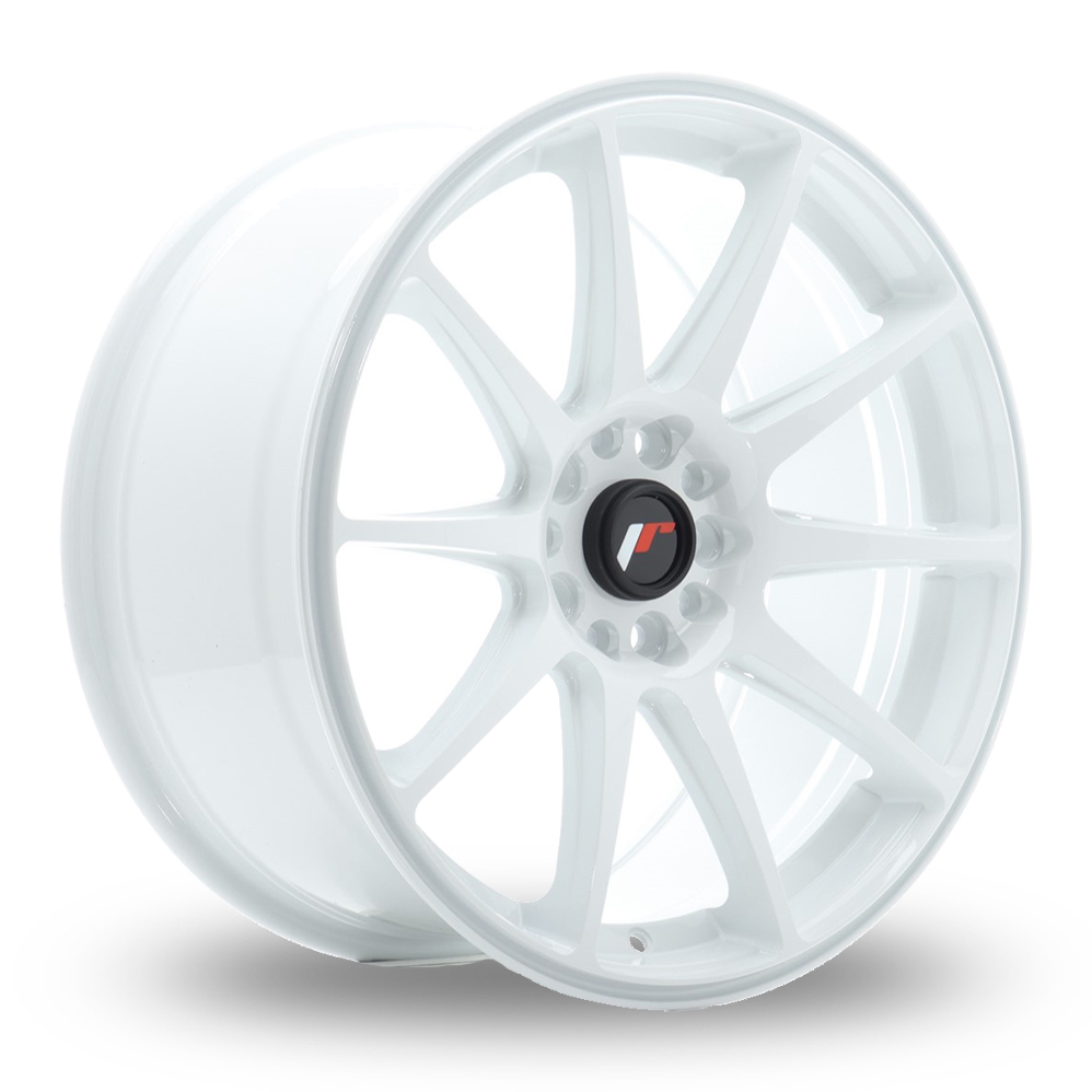 Japan Racing JR11 (10.5x18) White Alloy Wheels