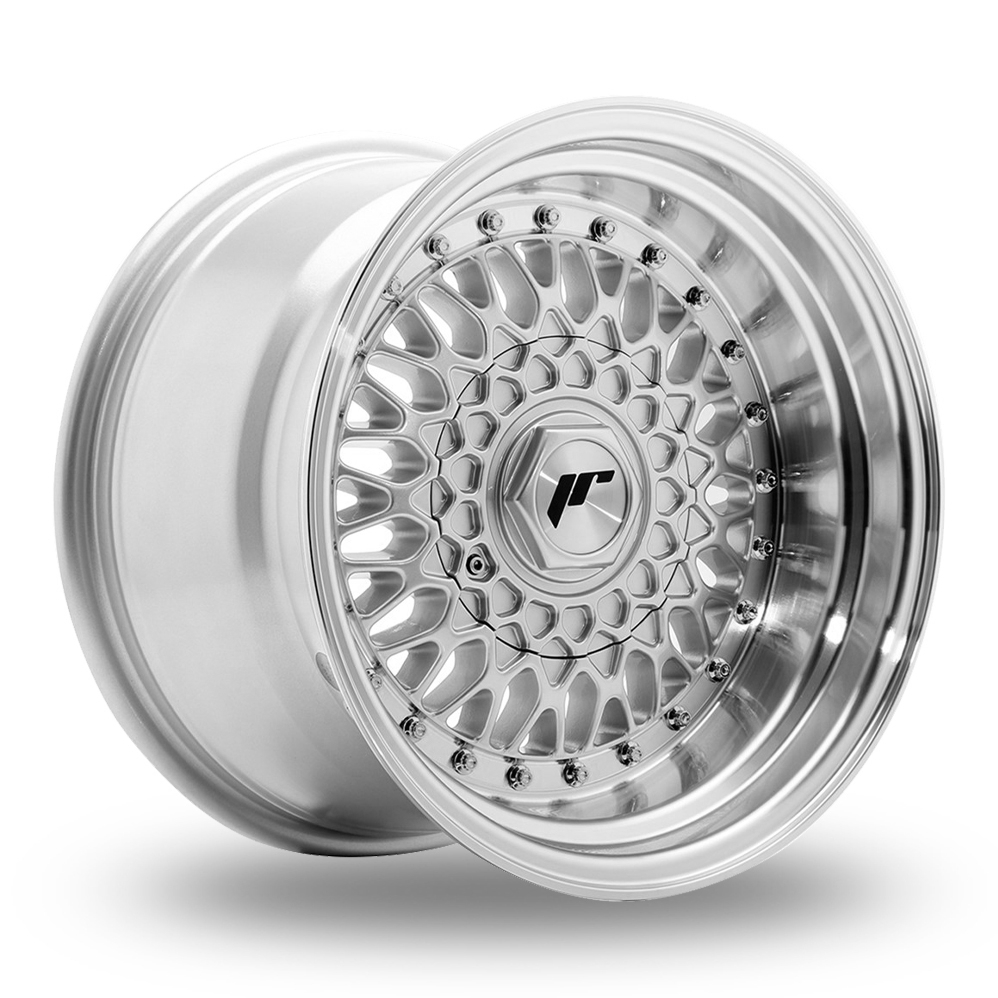 Japan Racing JR9 (9x16) Silver Machined Lip & Silver Rivets Alloy Wheels