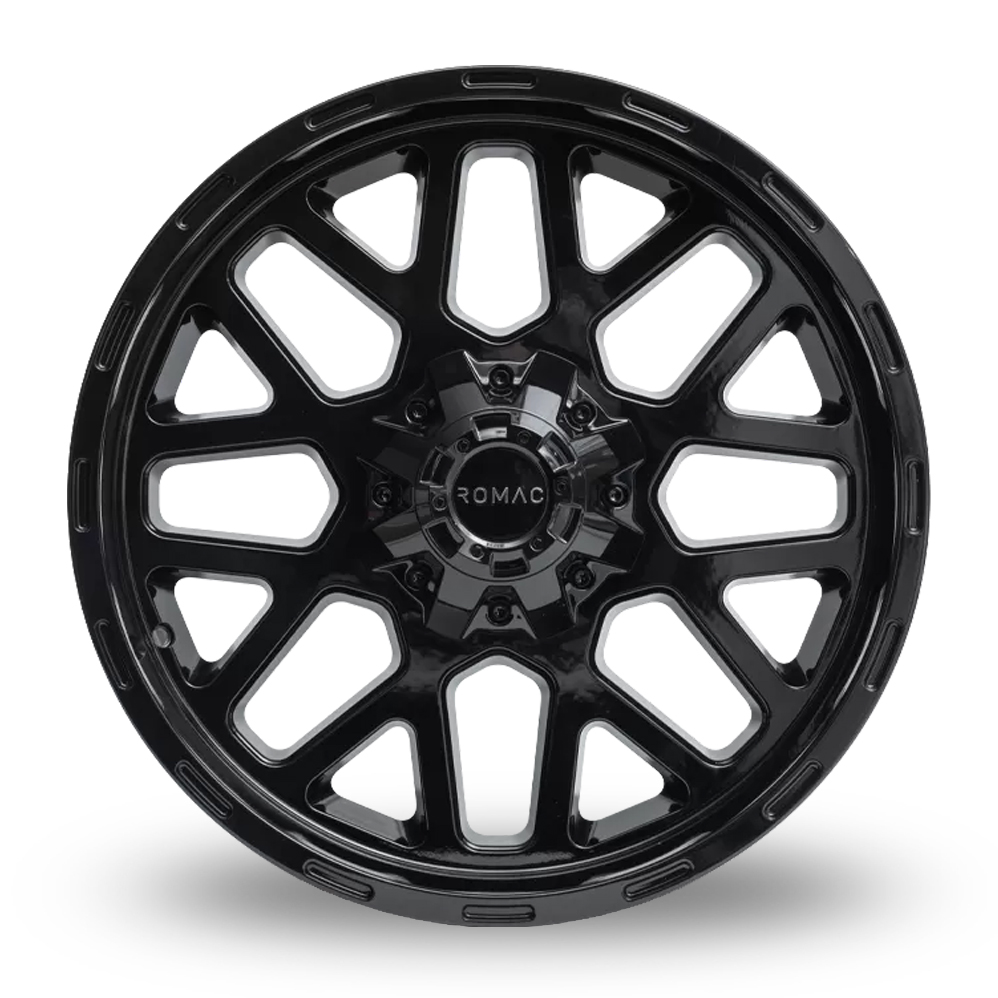 20" Romac Utah Gloss Black Alloy Wheels
