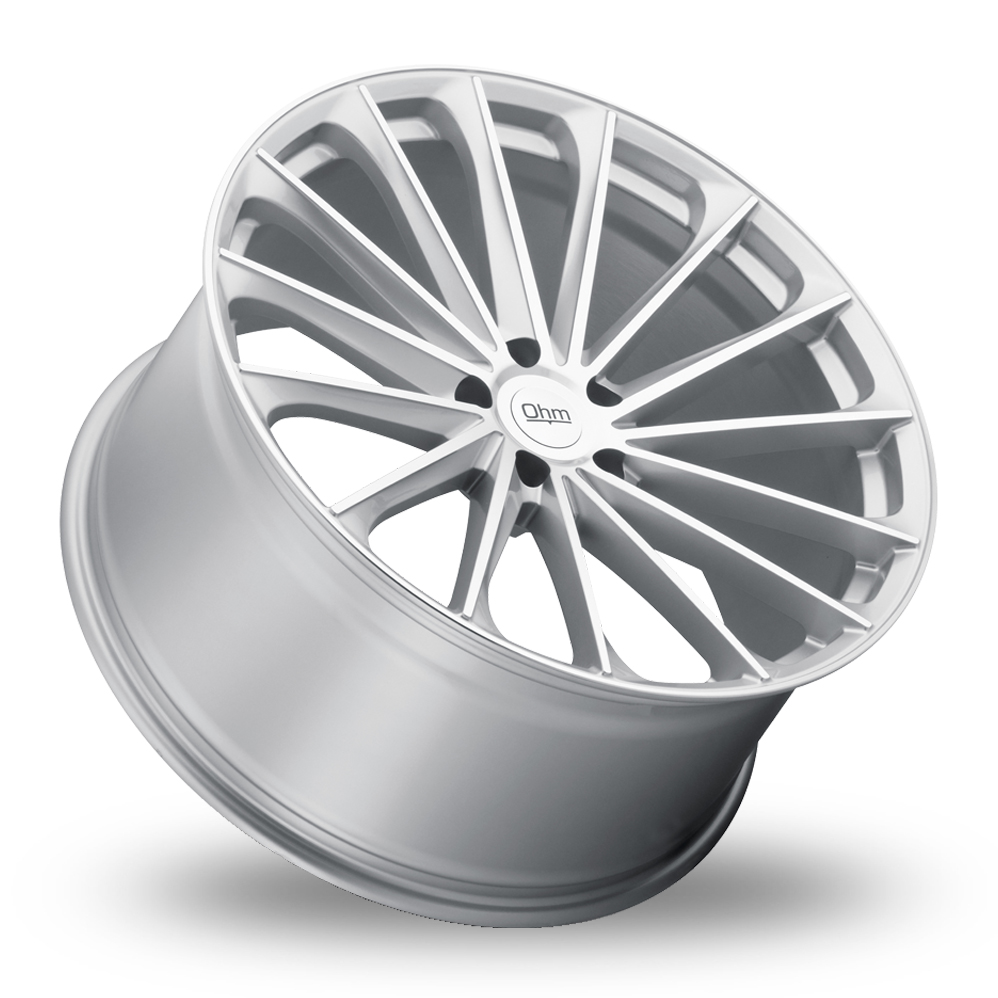 18" OHM Proton Silver With Mirror Face Alloy Wheels