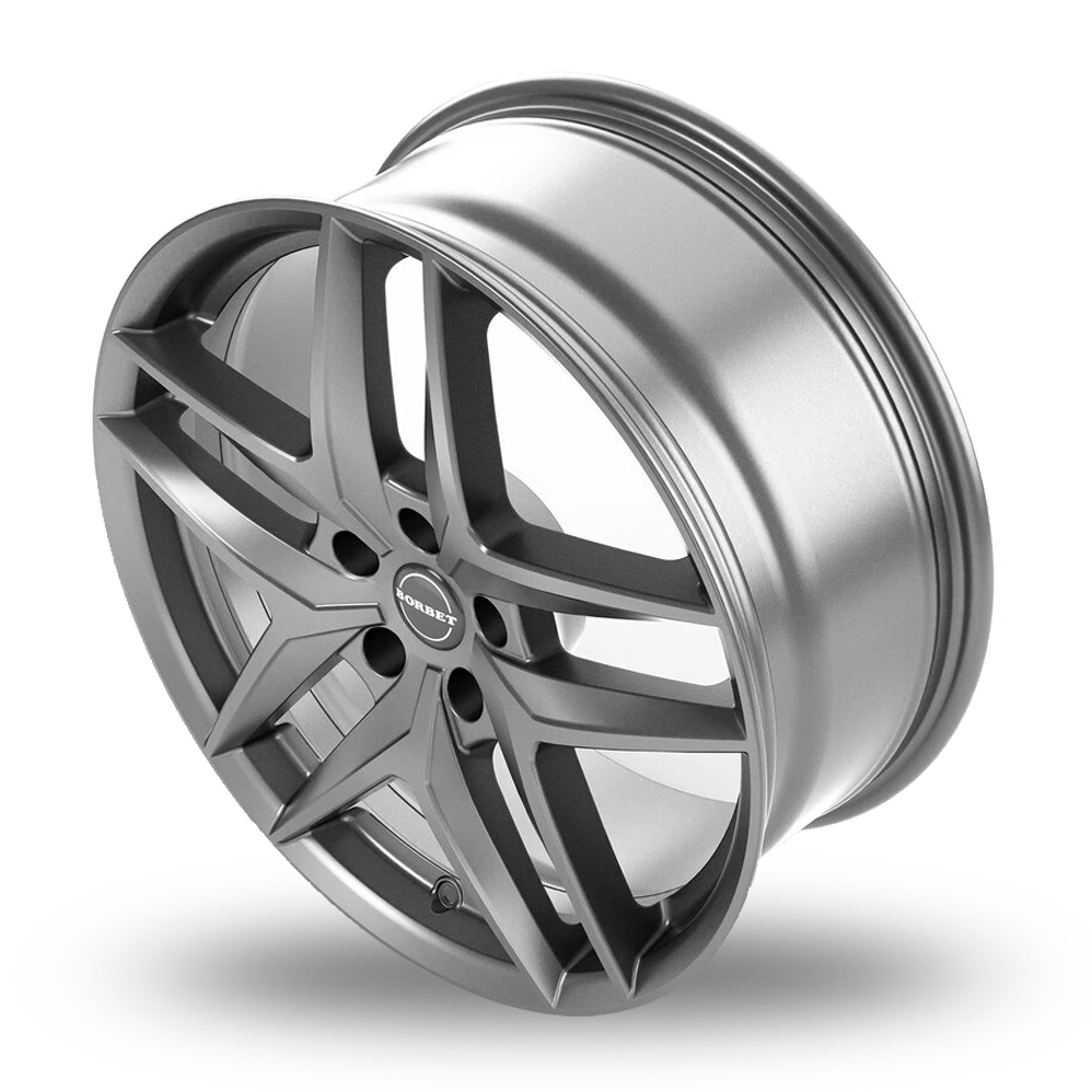 17" Borbet Z Matt Grey Alloy Wheels
