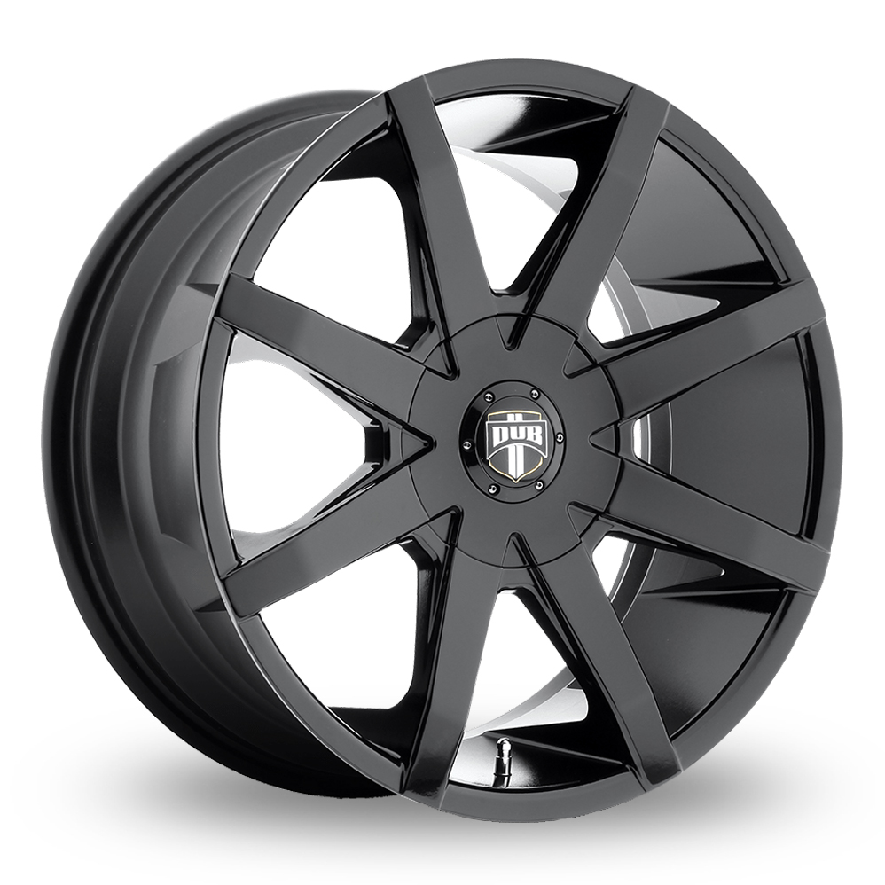 DUB S110 Push (USA Warehouse) Gloss Black Alloy Wheels