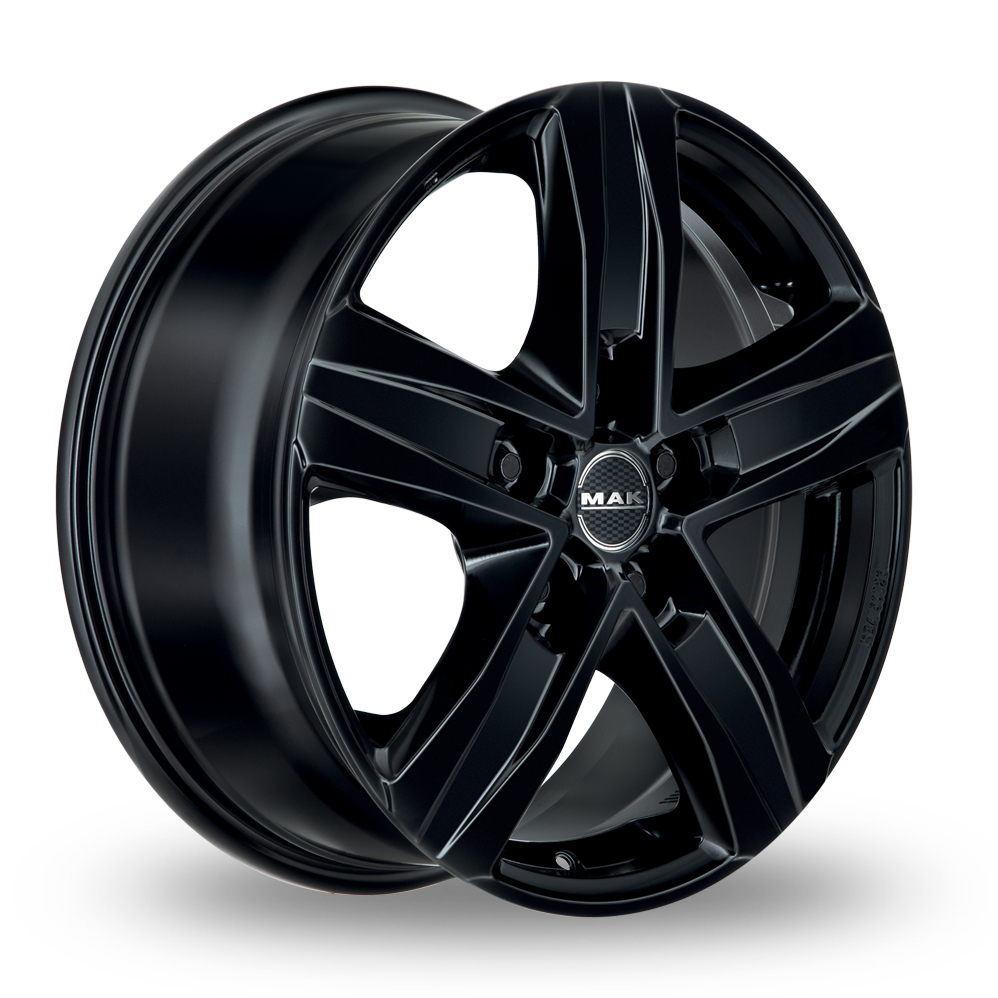 16" MAK STONE5 3 Gloss Black Alloy Wheels