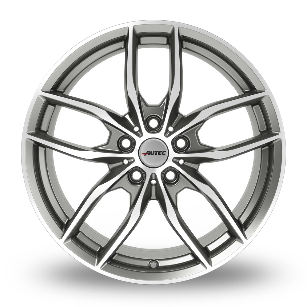 16" Autec Bavaris Titan Silver Polished Alloy Wheels