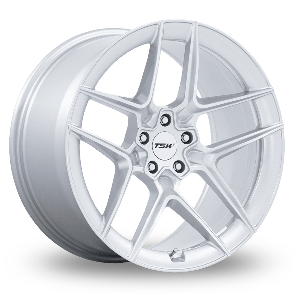 TSW TW008 Slipstream (USA Warehouse) Gloss Silver Polished Alloy Wheels