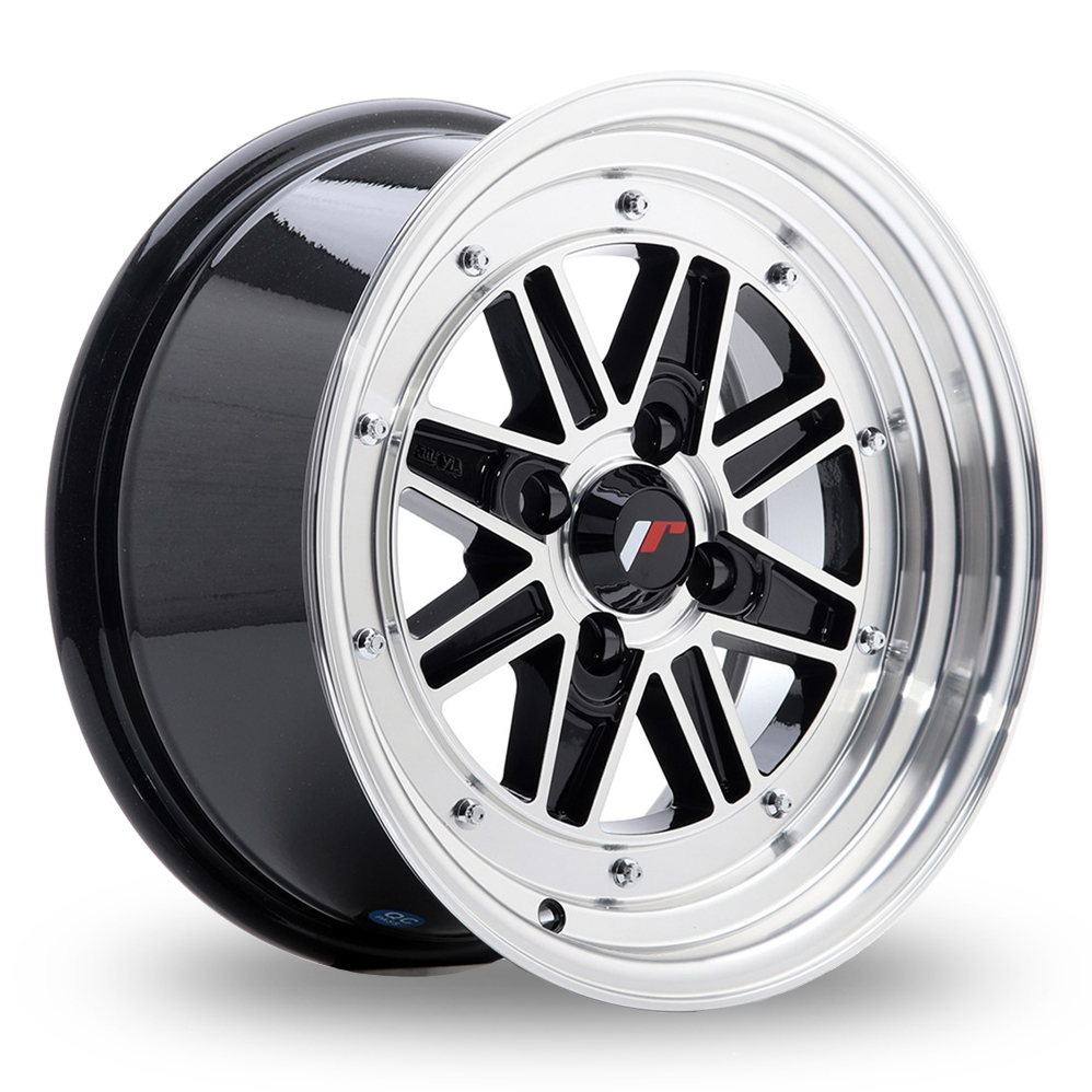 Japan Racing JR31 (7.5x15) Gloss Black Machined Face Alloy Wheels