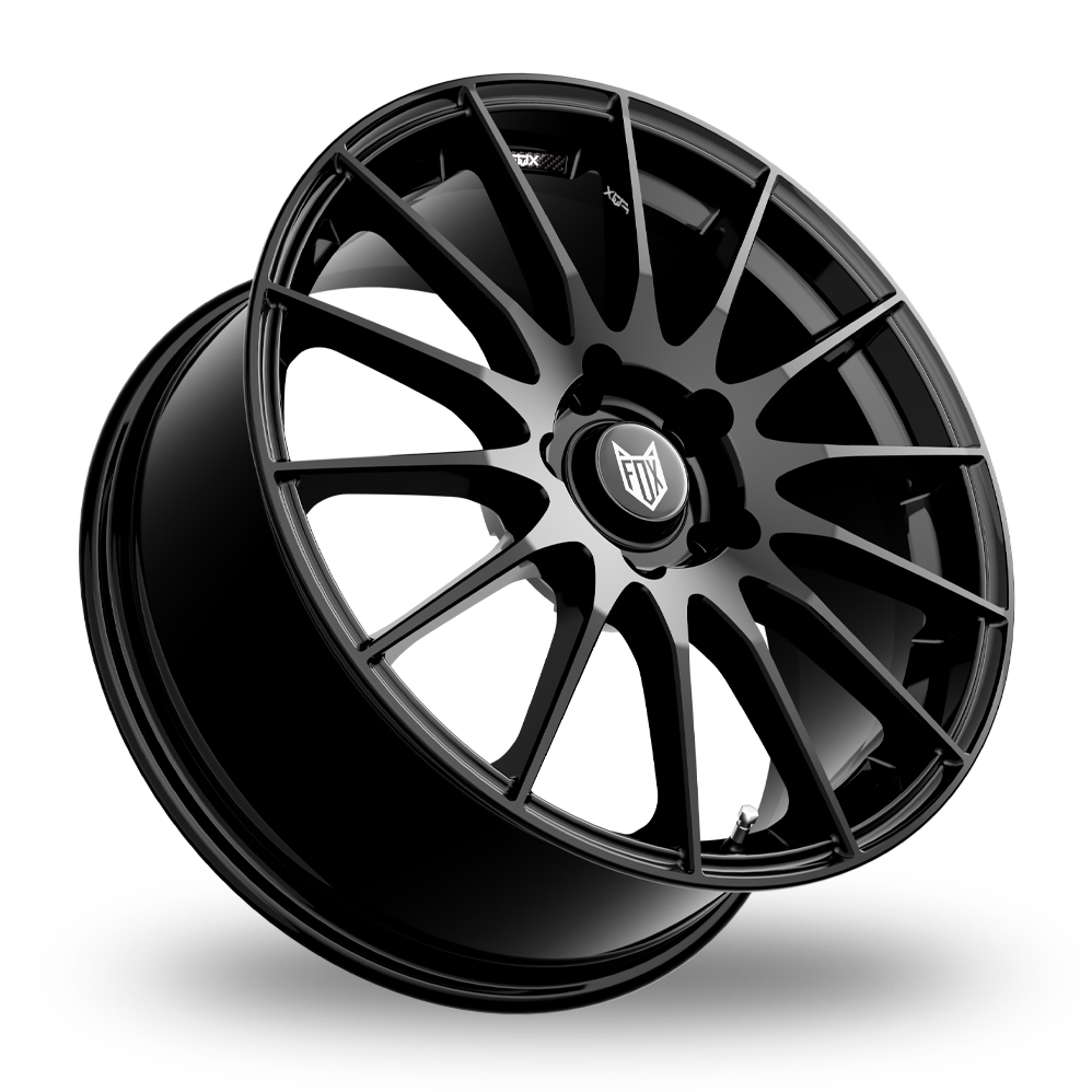18" Fox Racing FX004 Gloss Black Alloy Wheels