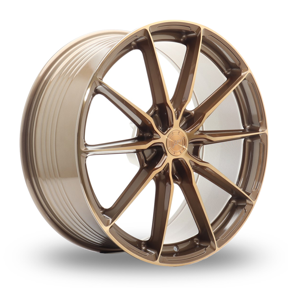 Japan Racing JR37 (9x21) (Custom Fitment) Platinum Bronze Alloy Wheels