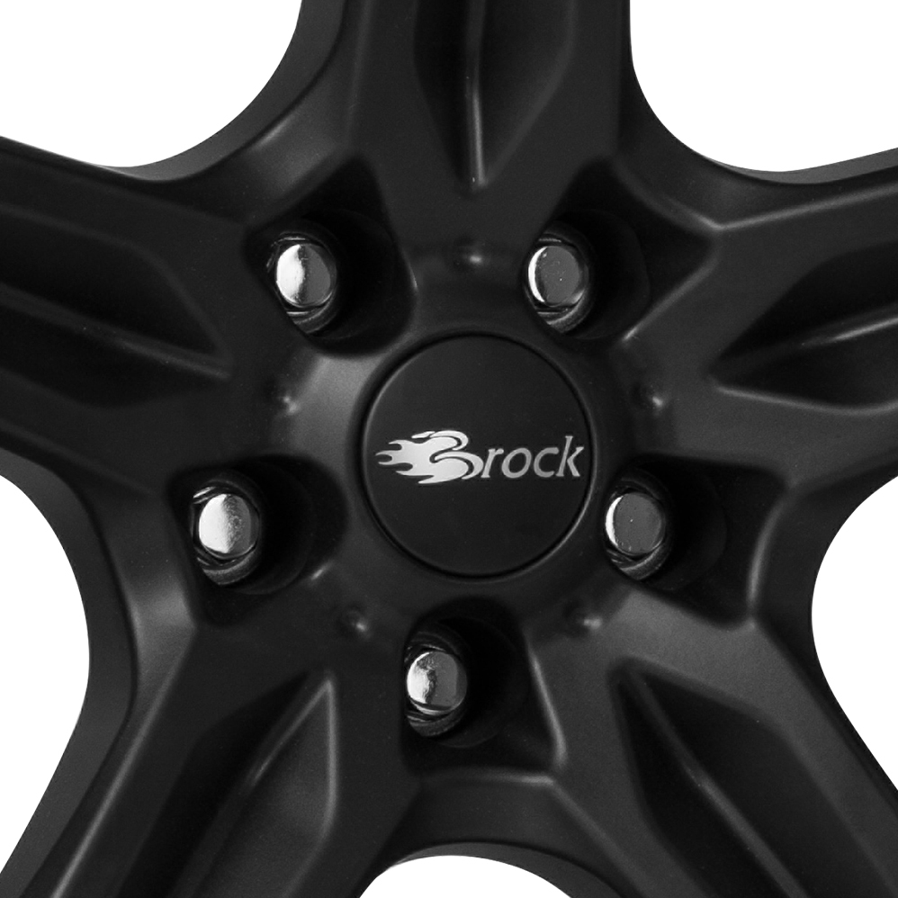 18" Brock B29 Matt Black Alloy Wheels