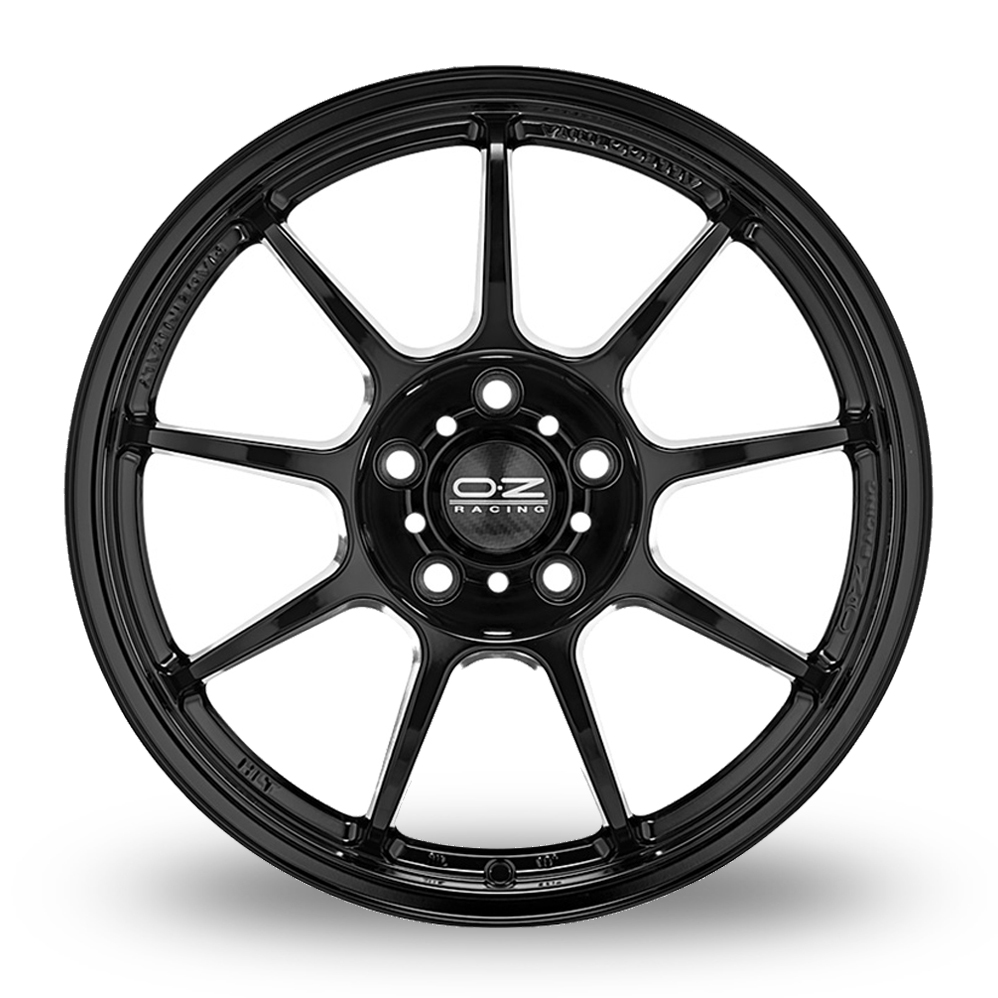 17" OZ Racing Alleggerita HLT 5F Gloss Black Alloy Wheels