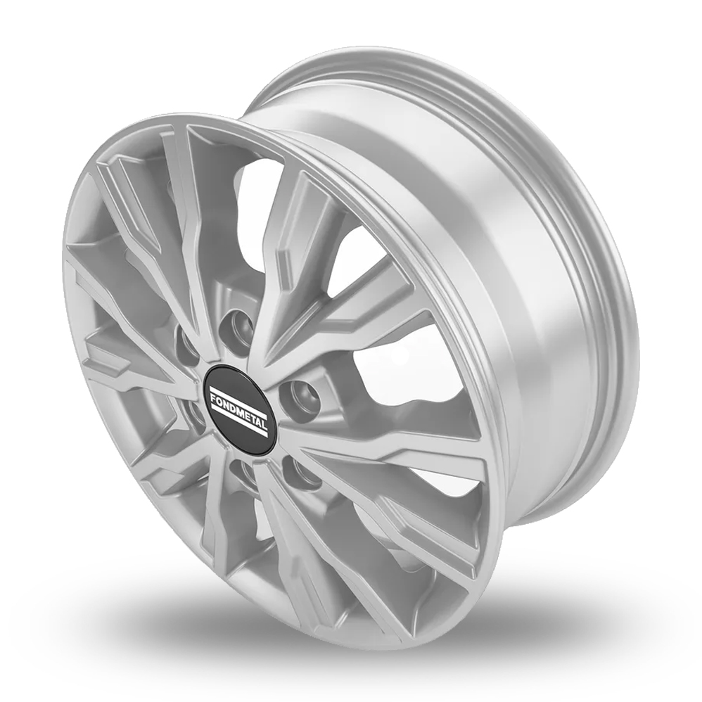 16" Fondmetal PRO2 Gloss Silver Alloy Wheels