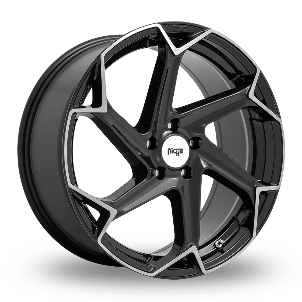 Niche M255 Flash (USA Warehouse) Gloss Black Brushed Alloy Wheels