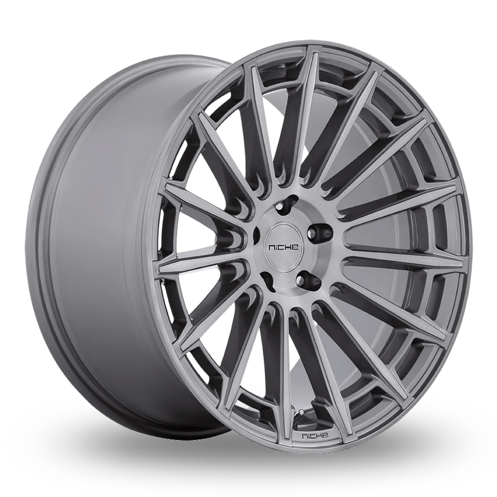 20 Inch Niche Amalfi (USA Warehouse) Platinum Silver Alloy Wheels
