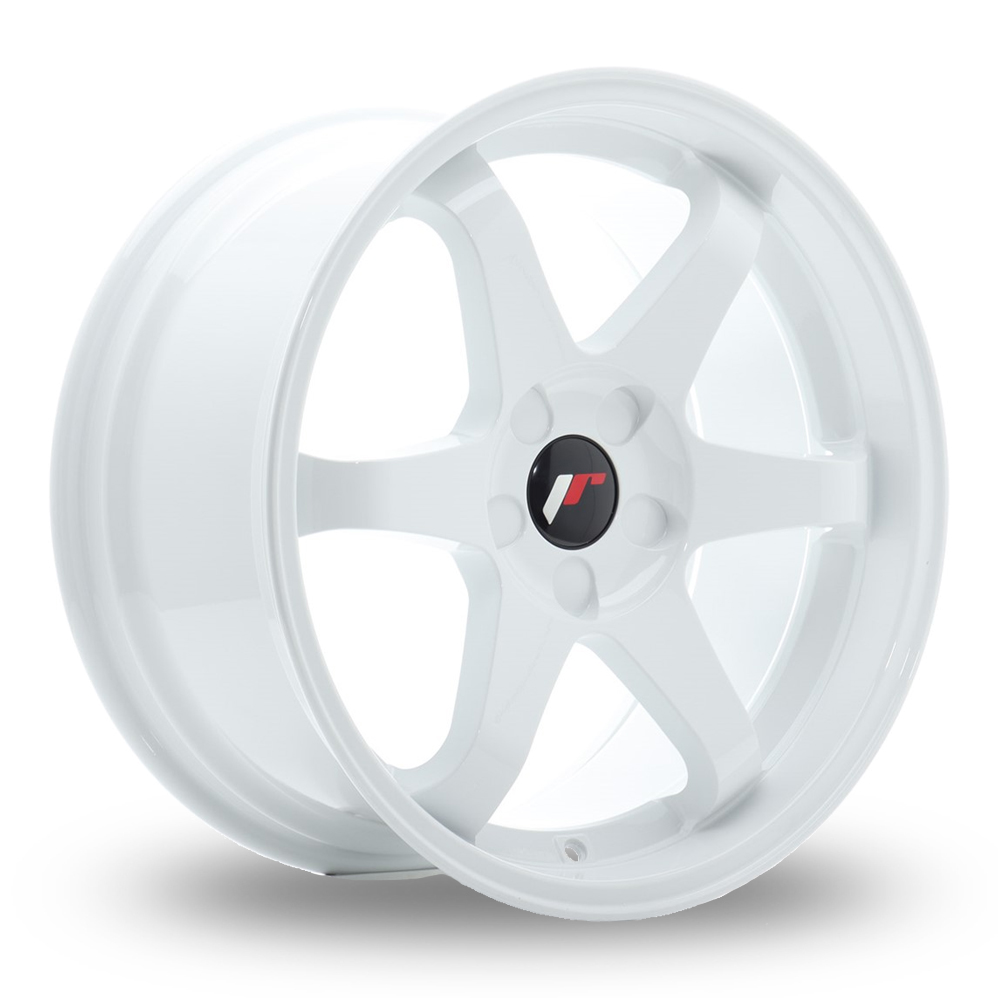 Japan Racing JR3 (9x17) (Custom Fitment) White Alloy Wheels