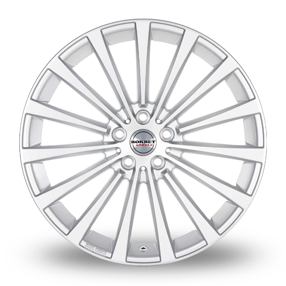 19" Borbet BLX Brilliant Silver Alloy Wheels
