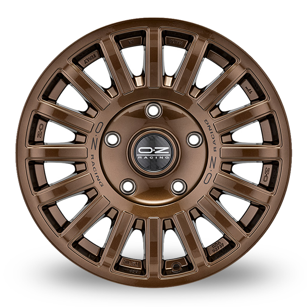 17" OZ Racing Rally Raid Gloss Bronze Black Lettering Alloy Wheels