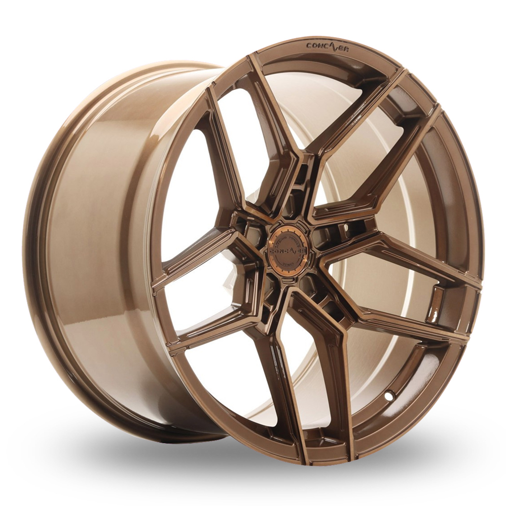 Concaver CVR5 (10.5x21) (Deep Concave) Brushed Bronze Alloy Wheels