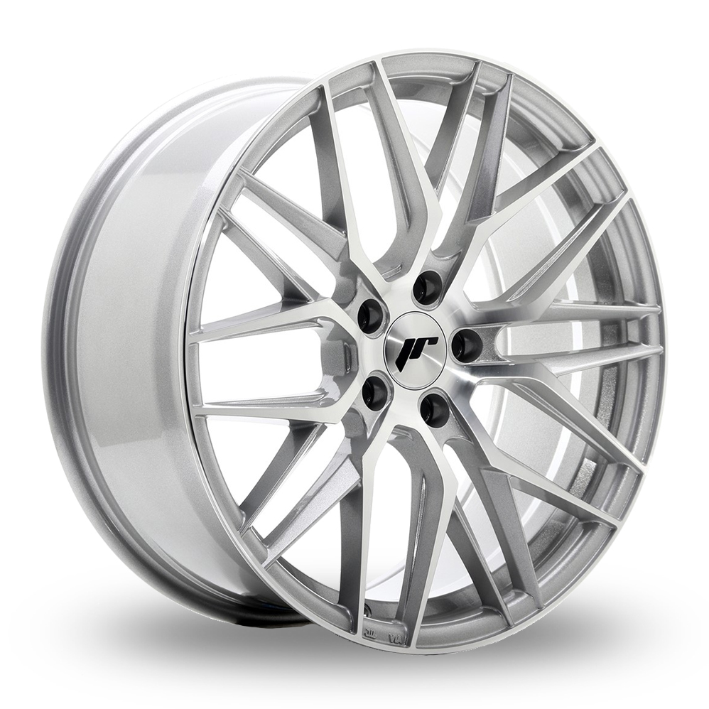 Japan Racing JR28 (8.5x18) Silver Machined Face Alloy Wheels