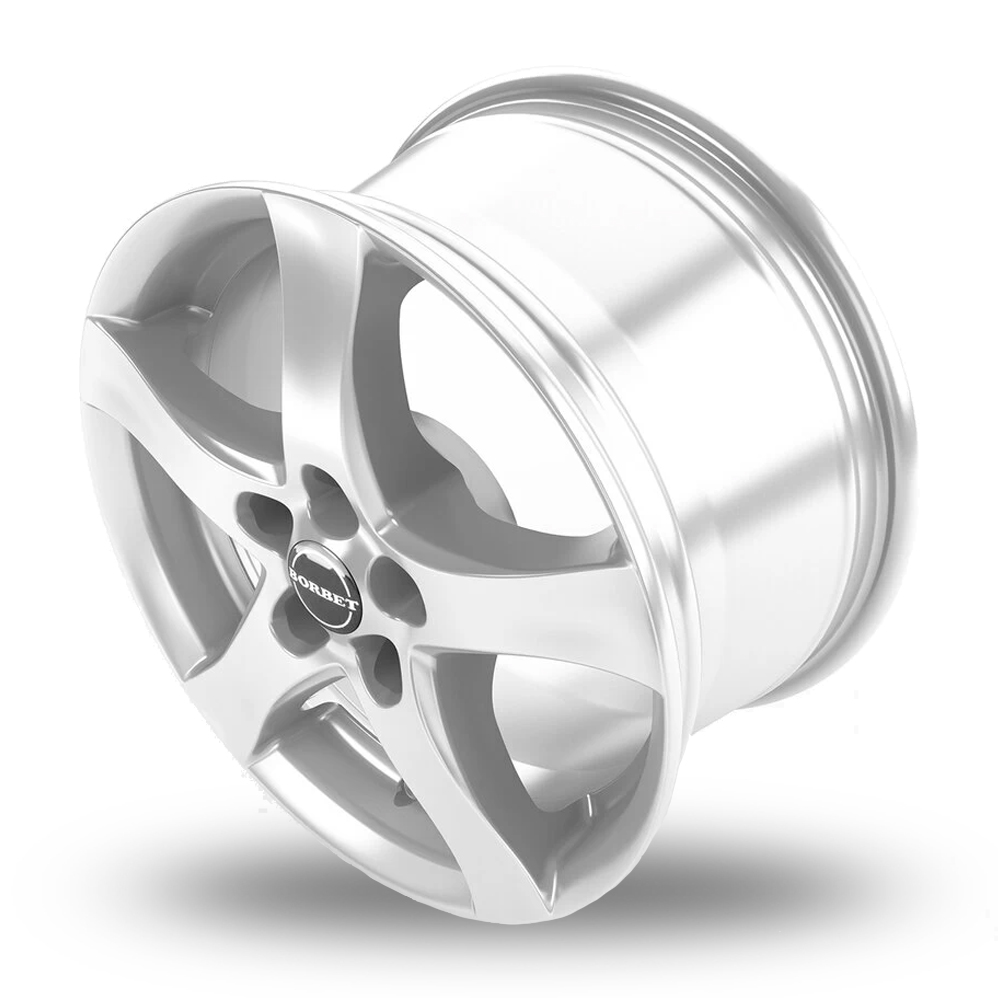 16" Borbet F Brilliant Silver Alloy Wheels