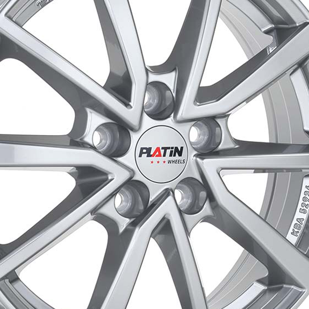 16" Platin P 95 Metall Silver Alloy Wheels