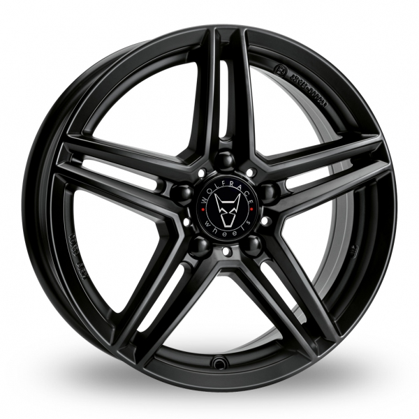 17 Inch Wolfrace M10 Black Alloy Wheels