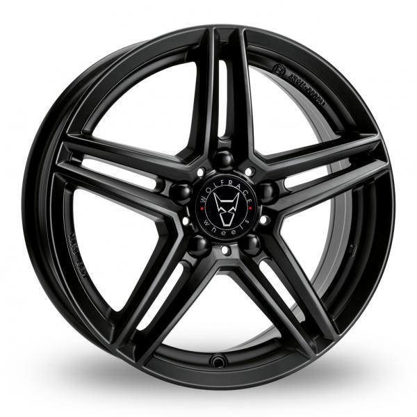 18 Inch Wolfrace M10 Black Alloy Wheels