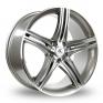 17 Inch AC Wheels Hockenheim Gun Metal Polished Alloy Wheels