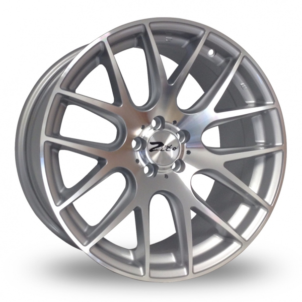 18 Inch Zito 935 Silver Polished Alloy Wheels