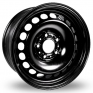 6x15 Steel Wheels 9165 Black Alloy Wheels