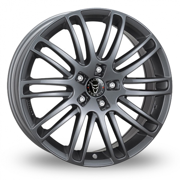 16 Inch Wolfrace Murago 5 Stud Graphite Alloy Wheels