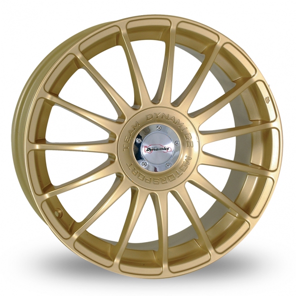 16 Inch Team Dynamics Monza R Gold Alloy Wheels