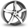 8.5x19 (Front) & 9.5x19 (Rear) AEZ Lascar 5x114  Gun Metal Polished Alloy Wheels