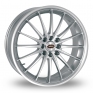 15 Inch Team Dynamics Jet Silver Alloy Wheels