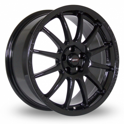15 Inch Team Dynamics Pro Race 1 2 Black Alloy Wheels