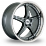 19 Inch BK Racing 993 Gun Metal Alloy Wheels