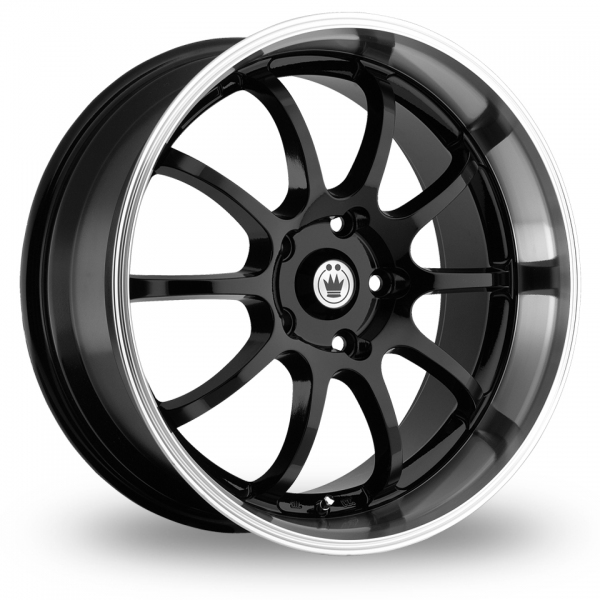 15 Inch Konig Lightning Black Alloy Wheels