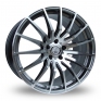8.5x20 (Front) & 9.5x20 (Rear) Lenso CQ5 5x114  Hyper Black Polished Alloy Wheels