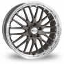 19 Inch Dotz Roadster Gun Metal Polished Alloy Wheels