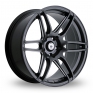 17 Inch Konig Deception Matt Black Polished Alloy Wheels