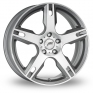 18 Inch AEZ Tacana Gun Metal Polished Alloy Wheels