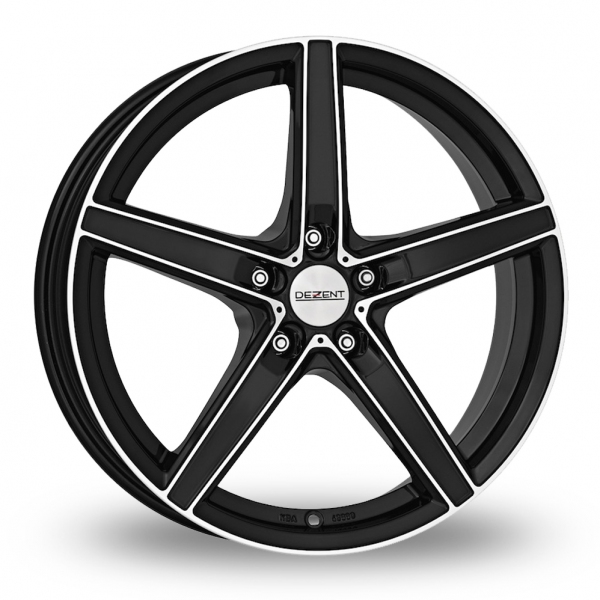 15 Inch Dezent RN Black Polished Alloy Wheels