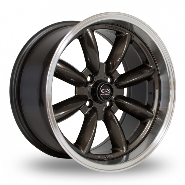 Rota RBR Gunmetal Polished Lip Alloy Wheels