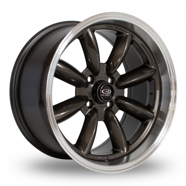 16 Inch Rota RBR Gun Metal Polished Lip Alloy Wheels